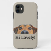 こんにちは素敵！ iPhone 11ケース愛犬家 Case-Mate iPhoneケース (裏面)