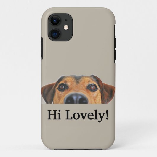 こんにちは素敵！ iPhone 11ケース愛犬家 Case-Mate iPhoneケース (裏面)