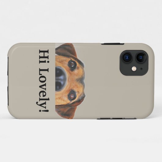 こんにちは素敵! iPhone 11ケース愛犬家 Case-Mate iPhoneケース (裏面(横))