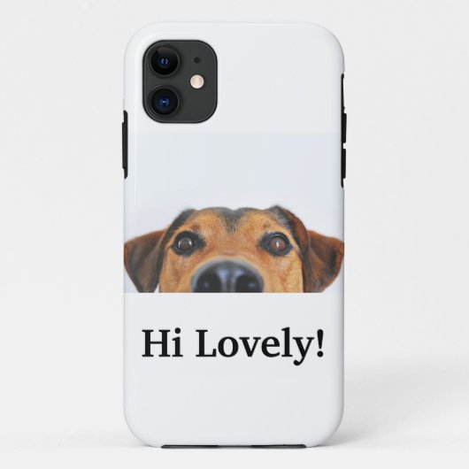 こんにちは素敵! iPhone 11ケース愛犬家 Case-Mate iPhoneケース (裏面)