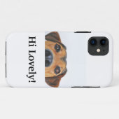 こんにちは素敵! iPhone 11ケース愛犬家 Case-Mate iPhoneケース (裏面(横))