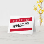 こんにちは素晴らし カード (黄色い花)