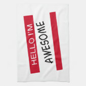 こんにちは素晴らし キッチンタオル (縦)