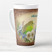 こんにちは美しいインパケート カフェラテマグ (左アングル)