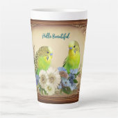 こんにちは美しいインパケート カフェラテマグ (正面)