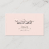 こんにちは美しいミニマルな手書き書 名刺 (裏面)