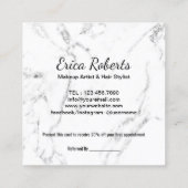 こんにちは美しいメーキャップアーティストの金ゴールドの打撃の紹介 紹介カード (裏面)