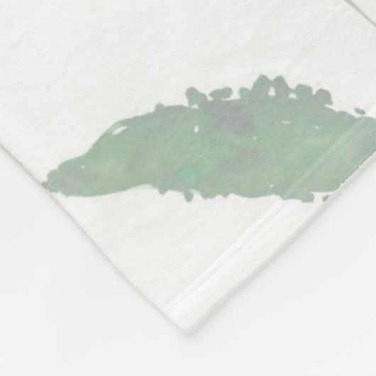 こんにちは美しい水彩画の花のピンクの庭の上品 フリースブランケット (角)