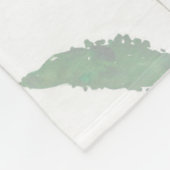 こんにちは美しい水彩画の花のピンクの庭の上品 フリースブランケット (角)