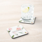 こんにちは美しい水彩画の花柄 コースター (右側)