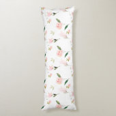 こんにちは美しい水彩画の花柄 ボディピロー (裏面 (縦))