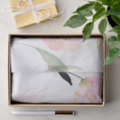 こんにちは美しい水彩画の花柄 薄葉紙 (ギフト)