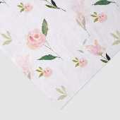 こんにちは美しい水彩画の花柄 薄葉紙 (詳細)