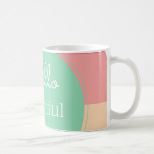こんにちは美しい コーヒーマグカップ