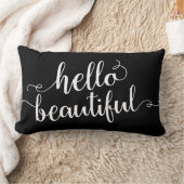 こんにちは美しい ランバークッション (ブランケット)