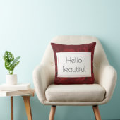 "こんにちは美しい"レッドローズ クッション (椅子)