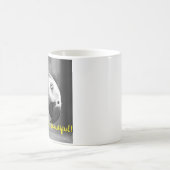こんにちは美しい – 不気味な灰色のオウム コーヒーマグカップ (中央)