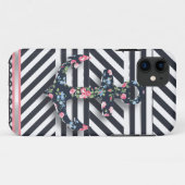 こんにちは船員! レトロのヴィンテージの航海のな花のいかり Case-Mate iPhoneケース (裏面(横))