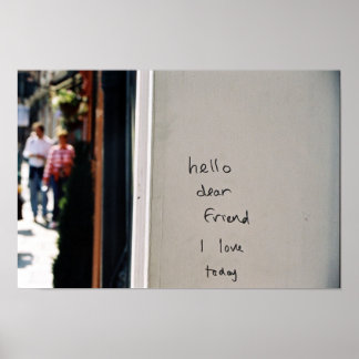 こんにちは親愛こんにちは私は今日が大好き ポスター