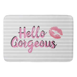 こんにちは豪華なバス・マット バスマット