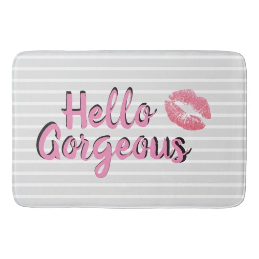 こんにちは豪華なバス・マット バスマット (正面)