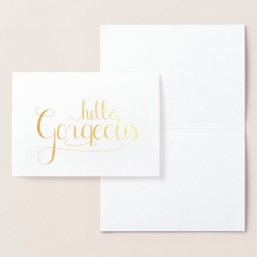 こんにちは豪華なホイルの挨拶状 箔カード (ディスプレー)