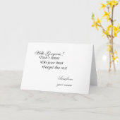 こんにちは豪華な滞在の陽性 カード (黄色い花)