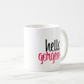 こんにちは豪華 コーヒーマグカップ (正面右)