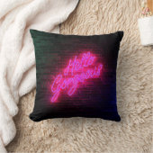 こんにちは豪華-ネオンサインライト クッション (ブランケット)