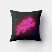 こんにちは豪華-ネオンサインライト クッション (裏面)