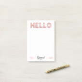 こんにちは豪華: ポスト・イット (デスク上)