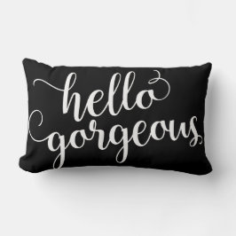 こんにちは豪華 ランバークッション