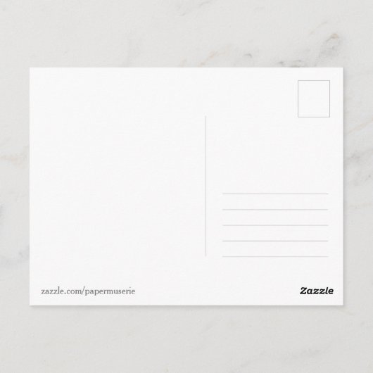 こんにちは赤フレンドリー黄オレンジ緑 ポストカード (裏面)