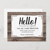 こんにちは近所の木の素朴に会う ポストカード (正面/裏面)