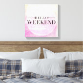 こんにちは週末 キャンバスプリント (インサイチュ (寝室))