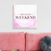 こんにちは週末 キャンバスプリント (インサイチュ (リビング))