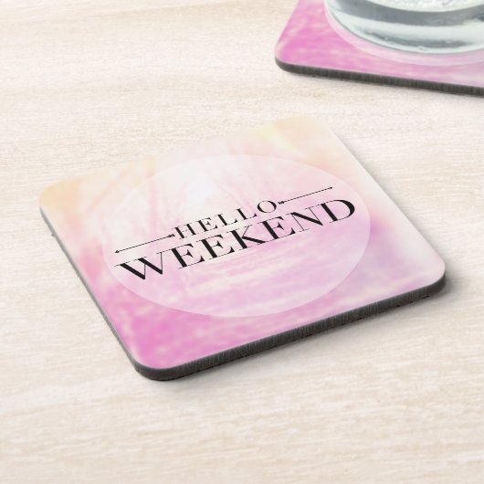 こんにちは週末 コースター (左側)