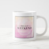 こんにちは週末 ジャンボコーヒーマグカップ (右)