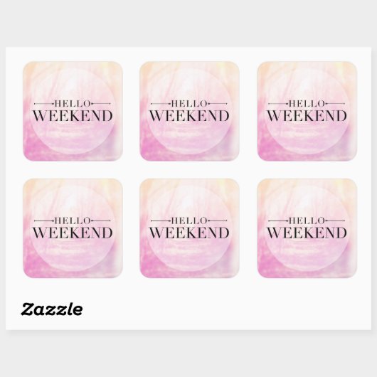 こんにちは週末 スクエアシール (シート)