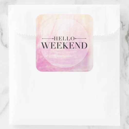 こんにちは週末 スクエアシール (バッグ)