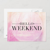 こんにちは週末 ポストカード (正面/裏面)