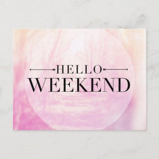こんにちは週末 ポストカード (正面)