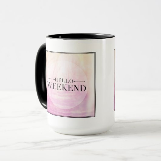 こんにちは週末 マグカップ (正面左)