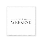 こんにちは週末 ラバースタンプ (インプリント)