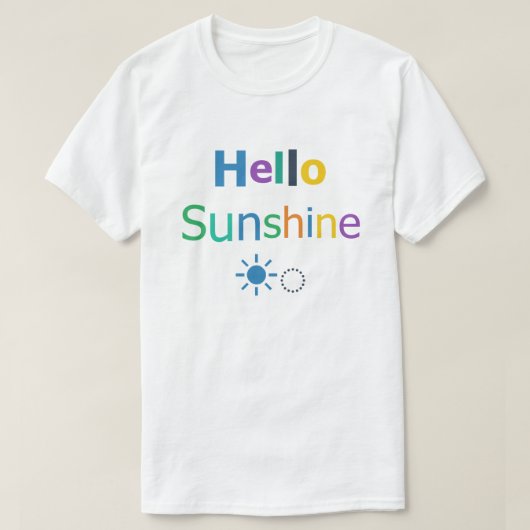 こんにちは陽光 Tシャツ (デザイン正面)