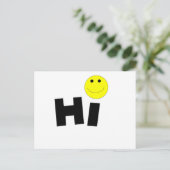 こんにちは顔) ポストカード (スタンド正面)