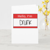 こんにちは飲 カード (黄色い花)