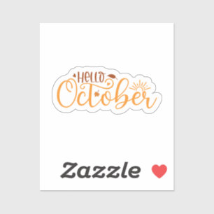 こんにちは10月 シール
