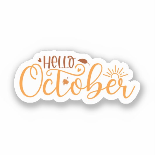 こんにちは10月 シール (正面)