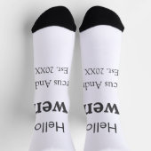 こんにちは20歳の誕生日の追加の名前のest。年の最小値の追加 ソックス (上部)